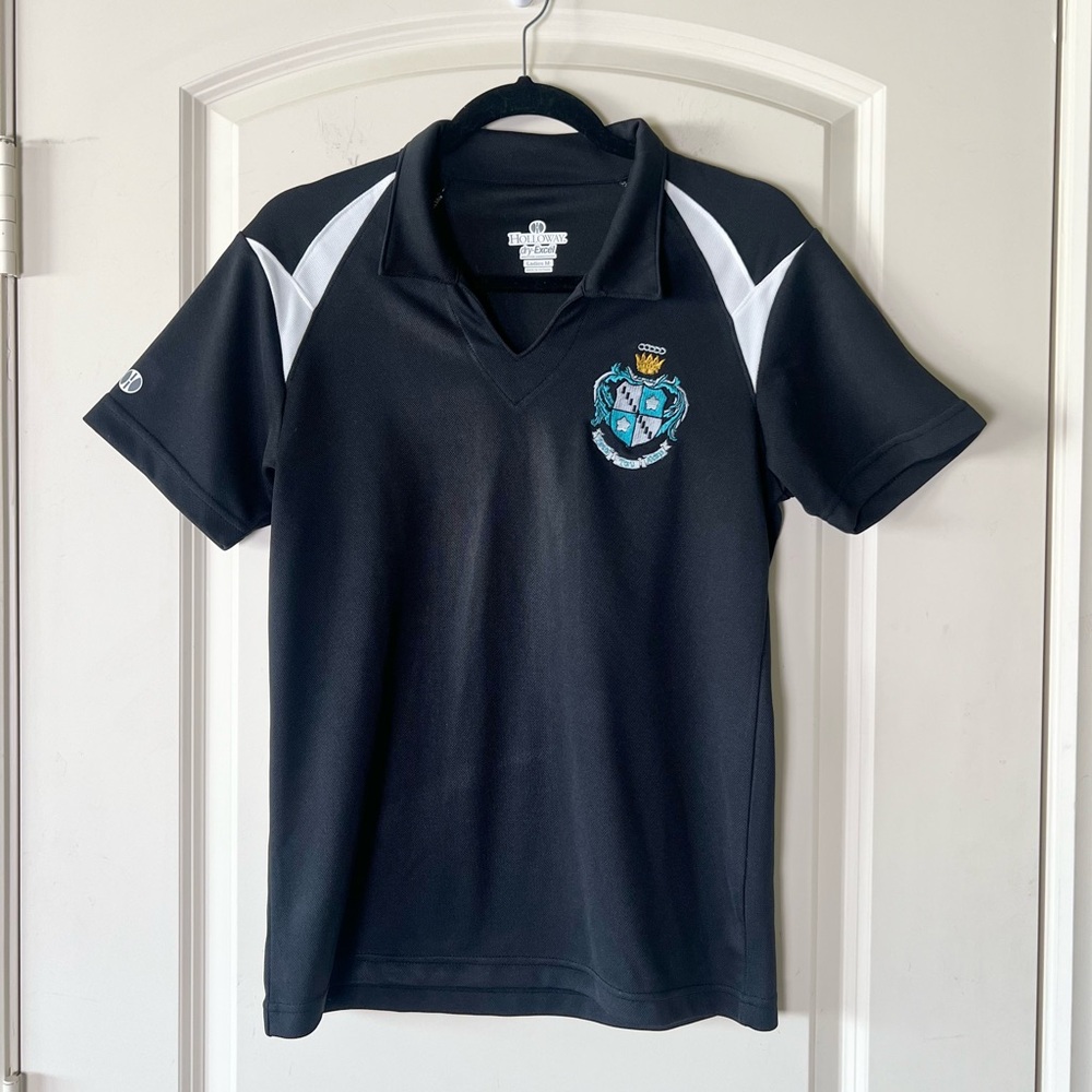 Zeta Tau Alpha ZTA Sorority Holloway Dry-Excel Polo Shirt Med. Grey Recruitment